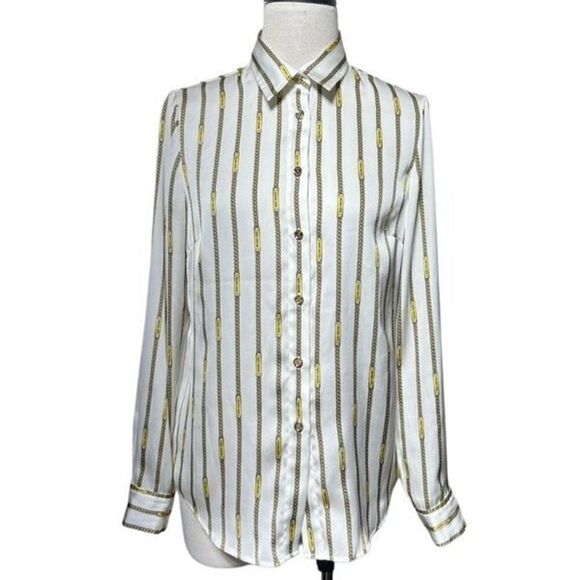Michael Kors Silky Long Sleeve Blouse - Picture 1 of 5